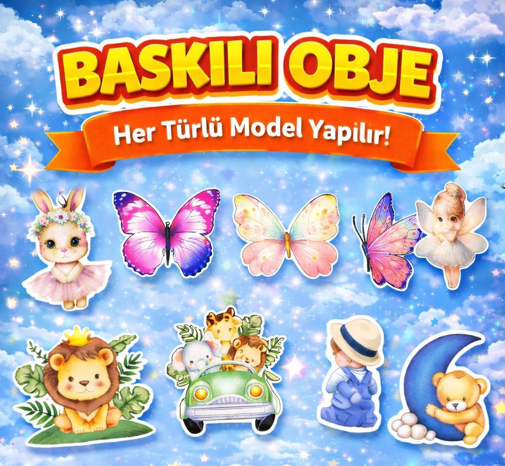 1000 ADET BASKILI OBJE ADET